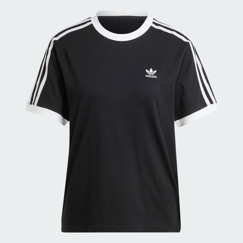 Adidas Women's Adicolor Classics 3-Stripes Tee, Black