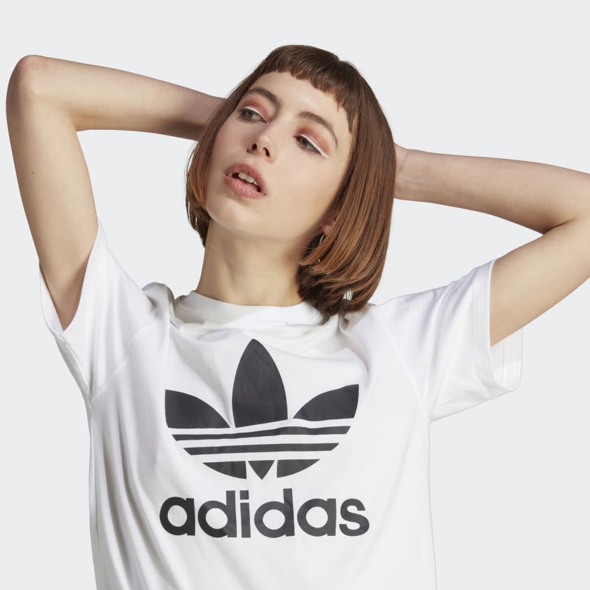 Adidas Women's Adicolor Classics Trefoil Tee, White