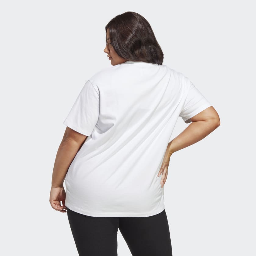 Adidas Women's Adicolor Essentials Tee (Plus Size), White