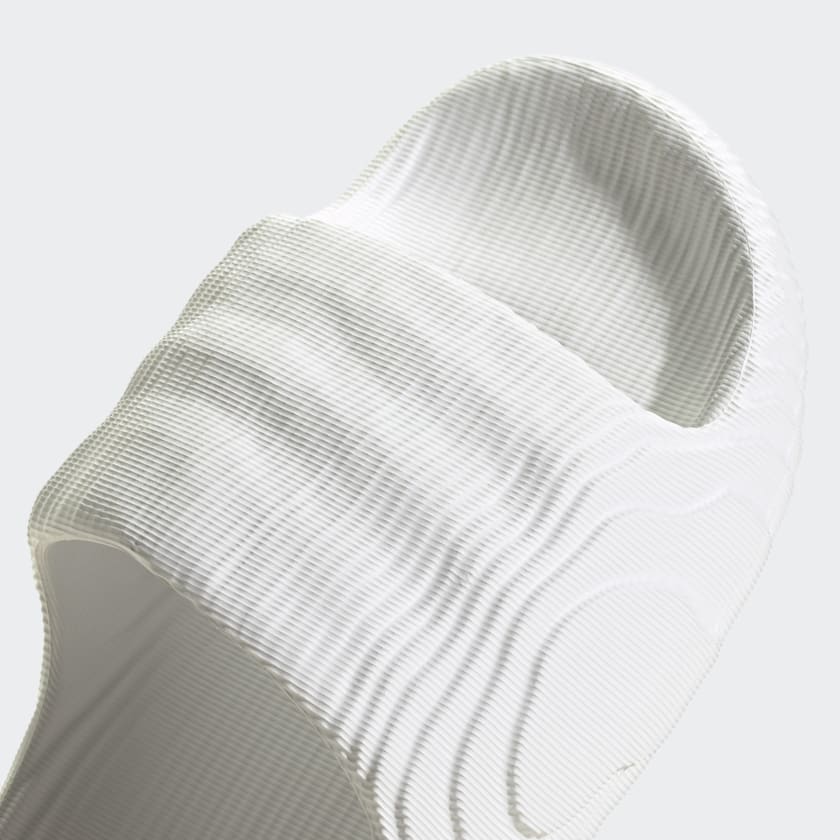 Adidas Adilette 22 Women's Slides, Crystal White / Crystal White / Core Black
