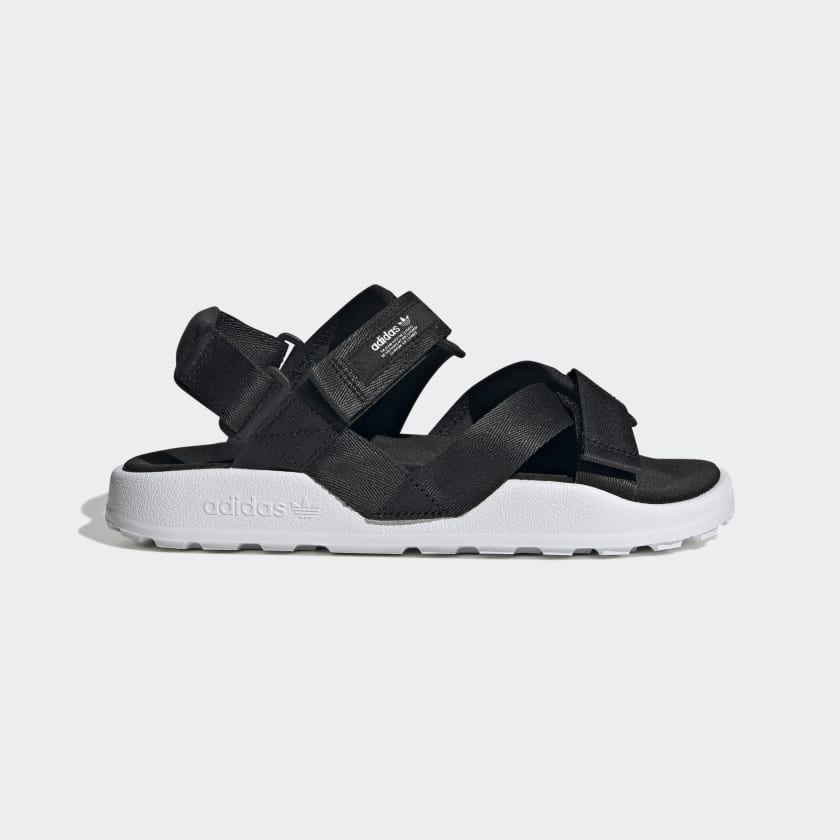 Adidas Women's Adilette Adventure Sandals, Core Black / Cloud White / Off White