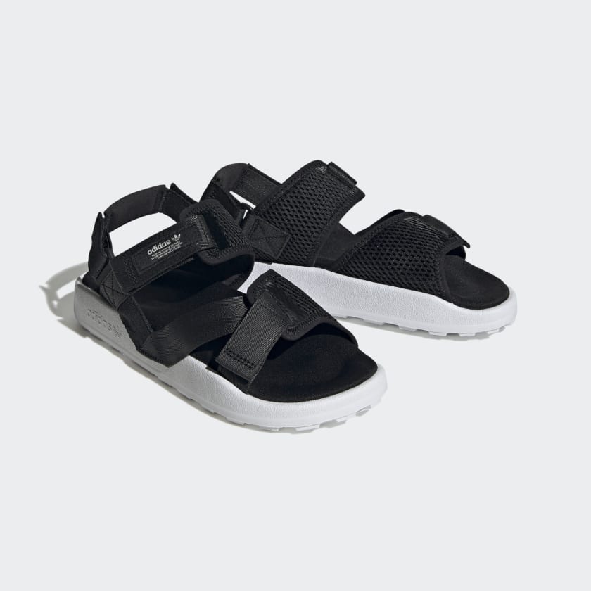 Adidas Women's Adilette Adventure Sandals, Core Black / Cloud White / Off White