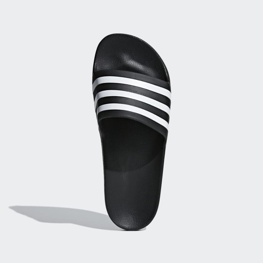 Adidas Men's Adilette Aqua Slides, Core Black / Cloud White / Core Black