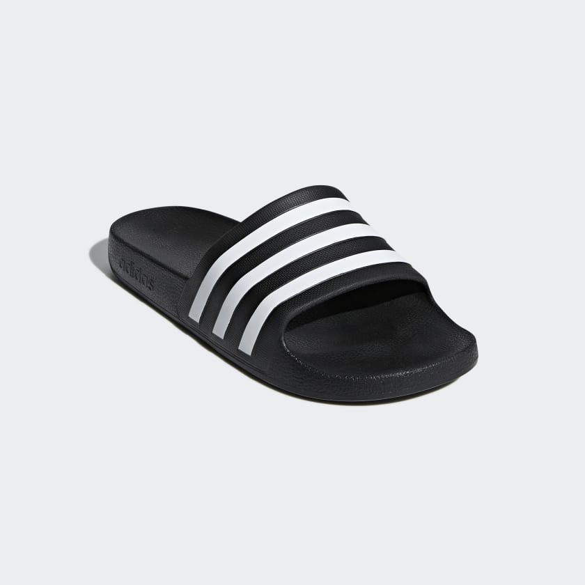 Adidas Men's Adilette Aqua Slides, Core Black / Cloud White / Core Black
