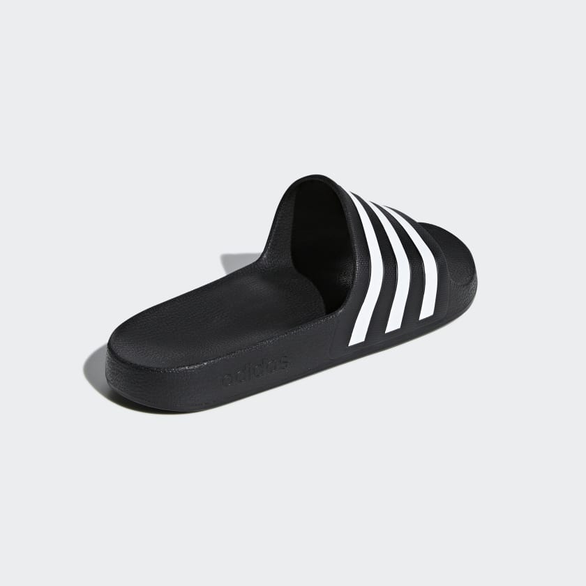 Adidas Men's Adilette Aqua Slides, Core Black / Cloud White / Core Black