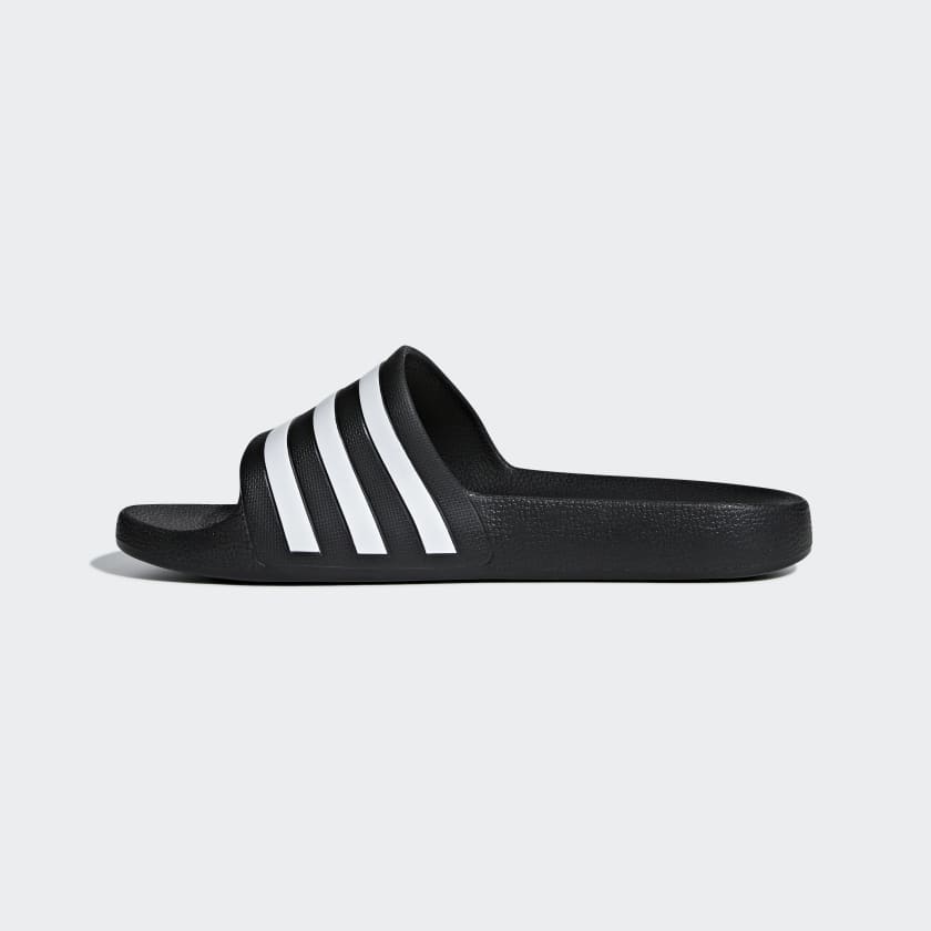 Adidas Women's Adilette Aqua Slides, Core Black / Cloud White / Core Black