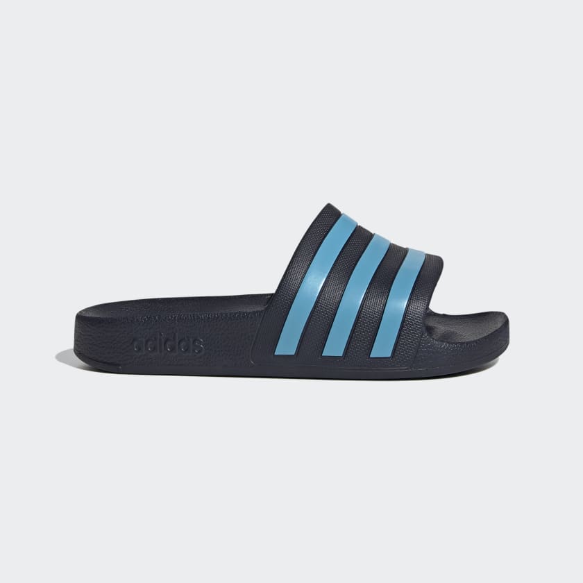 Adidas Adilette Aqua Men's Slides, Legend Ink / Bright Cyan / Legend Ink