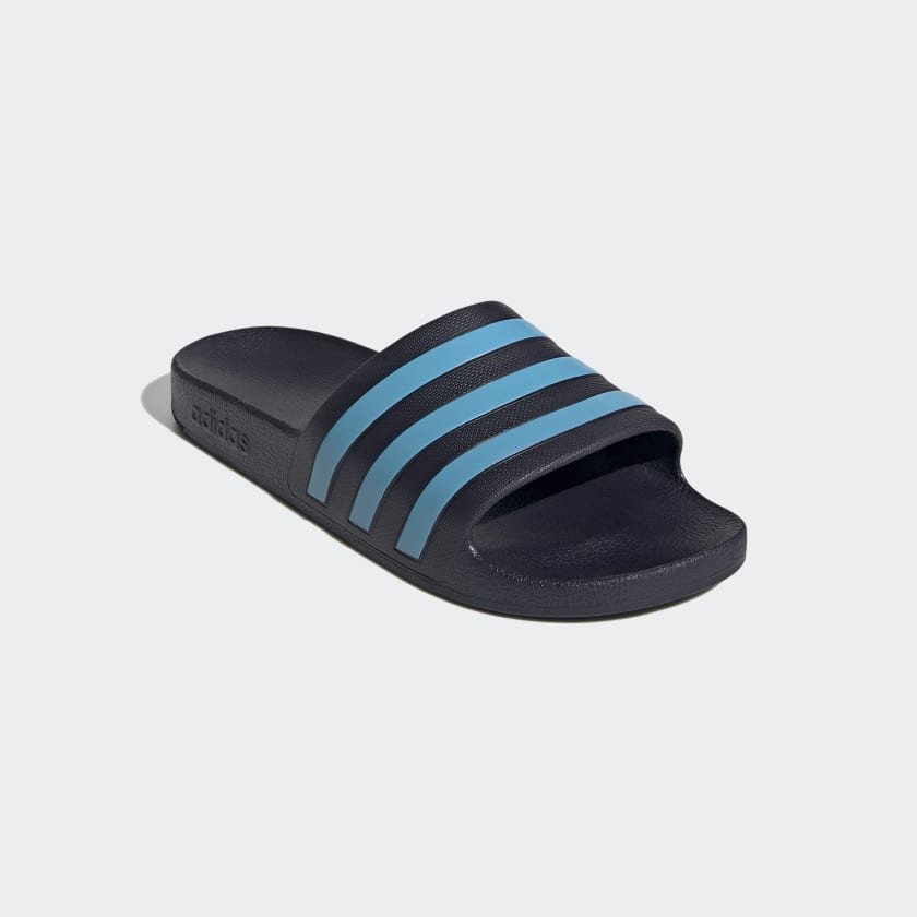 Adidas Adilette Aqua Men's Slides, Legend Ink / Bright Cyan / Legend Ink