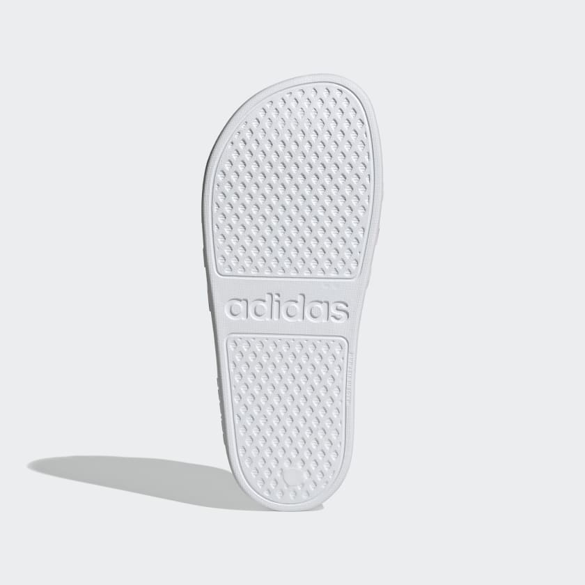 Adidas Women's Adilette Aqua Slides, Cloud White / Rose Tone / Cloud White