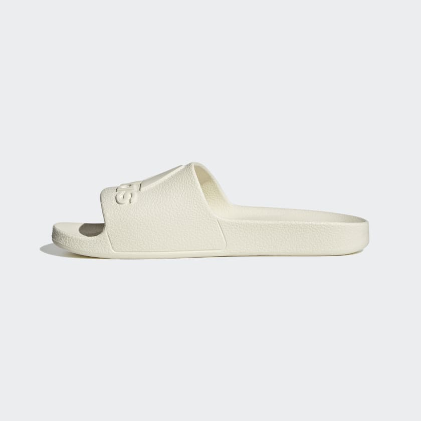 Adidas Women's Adilette Aqua Slides, Off White / Off White / Off White