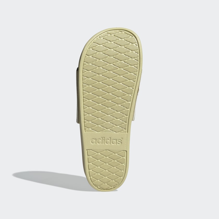 Adidas Women's Adilette Comfort Slides, Sandy Beige / Sandy Beige Met / Golden Beige