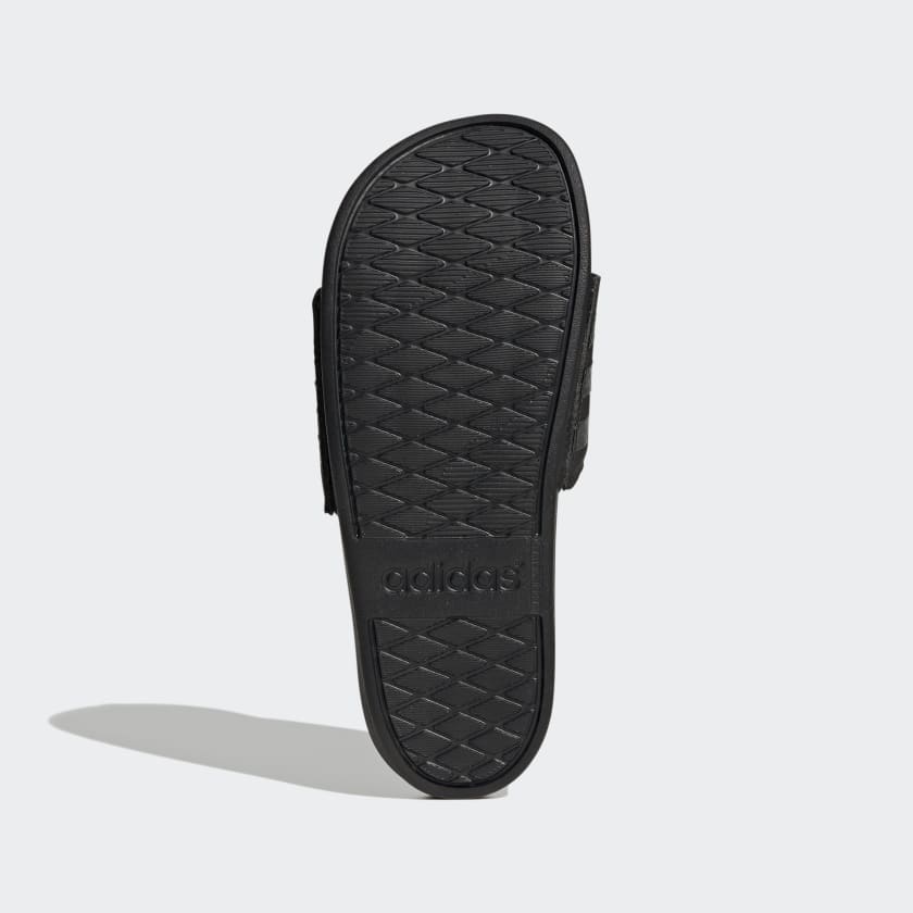 Adidas Women's Adilette Comfort Slides, Core Black / Grey Six / Core Black