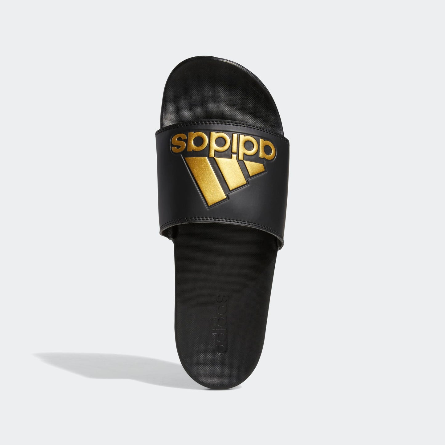 Adidas Adilette Comfort Men's Slides, Core Black / Gold Metallic / Core Black