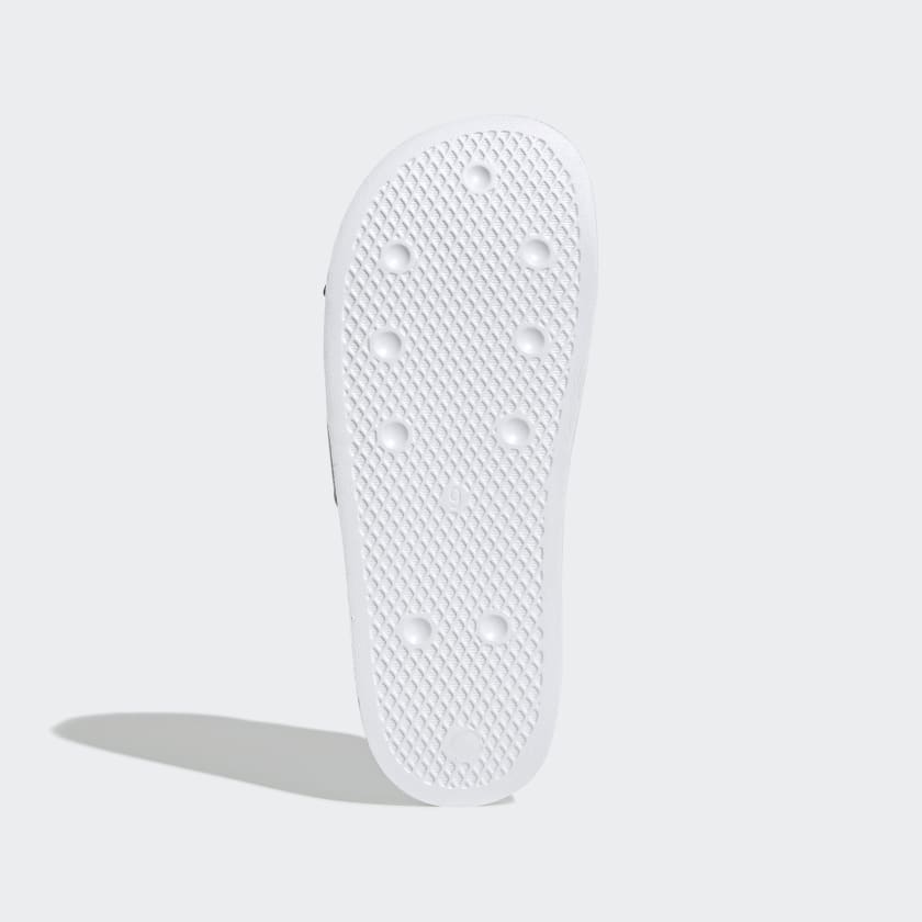 Adidas Men's Adilette Lite Slides, Cloud White / Core Black / Cloud White