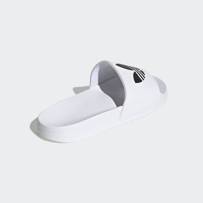 Adidas Men's Adilette Lite Slides, Cloud White / Core Black / Cloud White