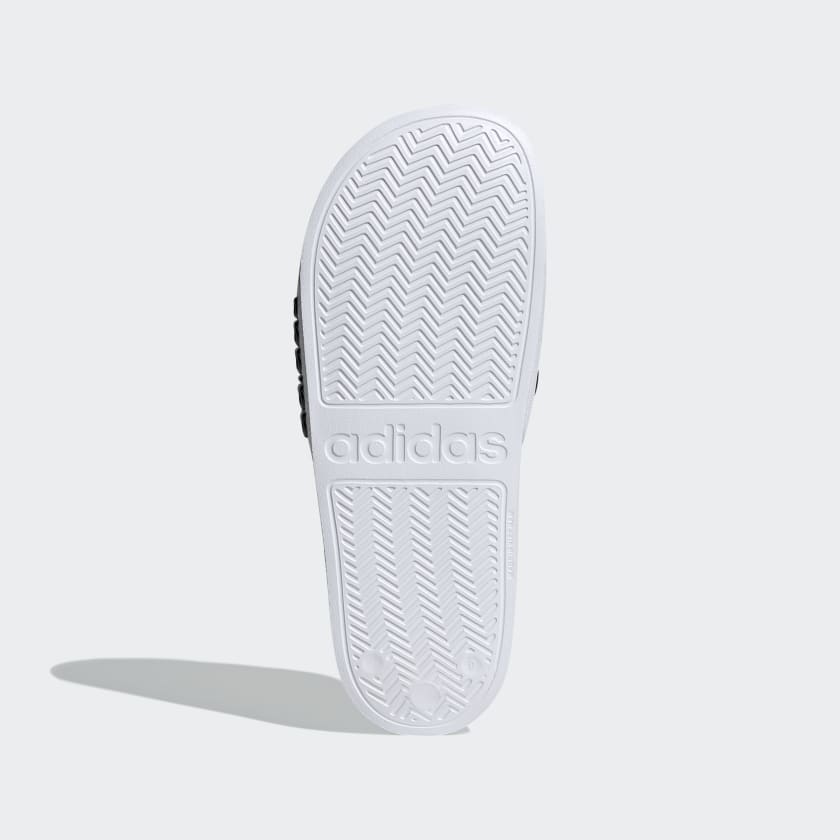 Adidas Women's Adilette Shower Slides, Cloud White / Core Black / Cloud White