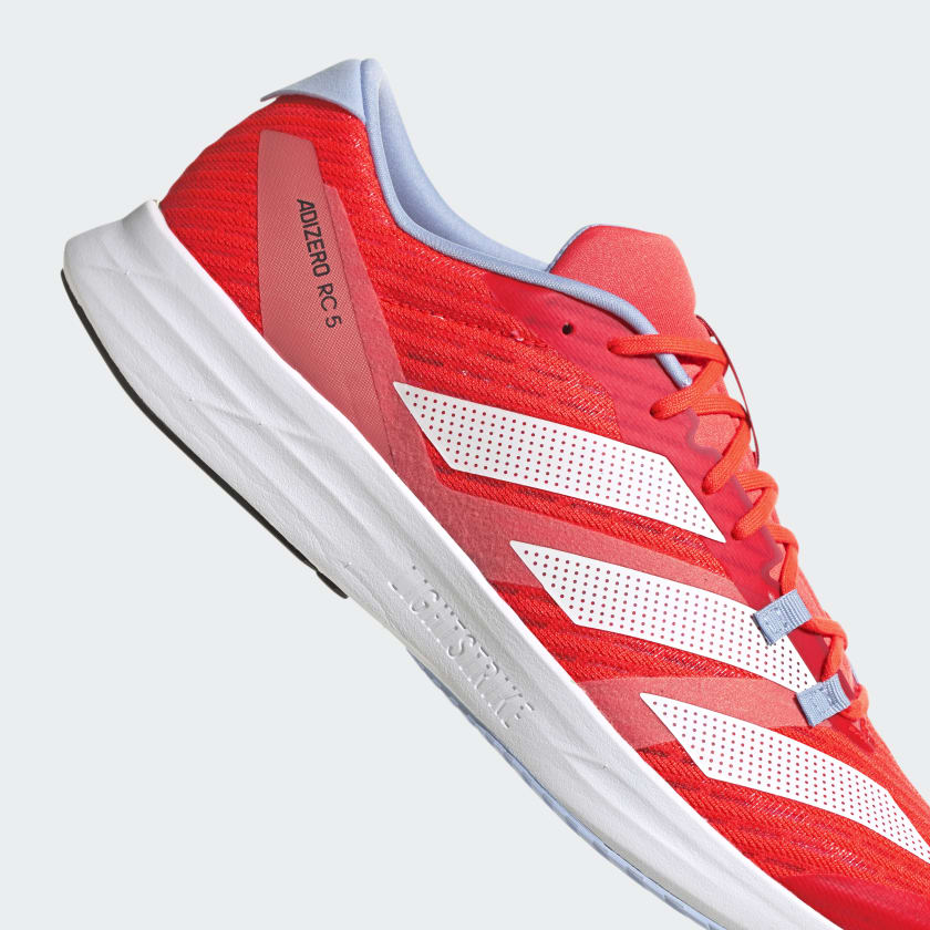 Adidas Women's Adizero RC 5 Running Shoes, Solar Red / Cloud White / Coral Fusion