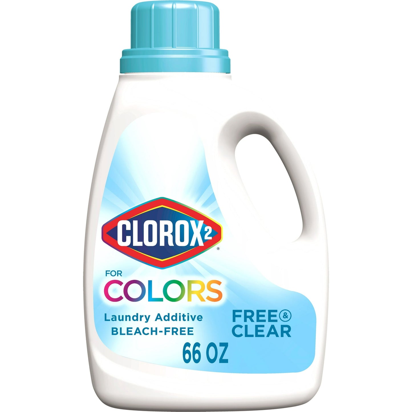 Clorox 2 Free & Clear Laundry Stain Remover and Color Booster, 66 oz Bottle