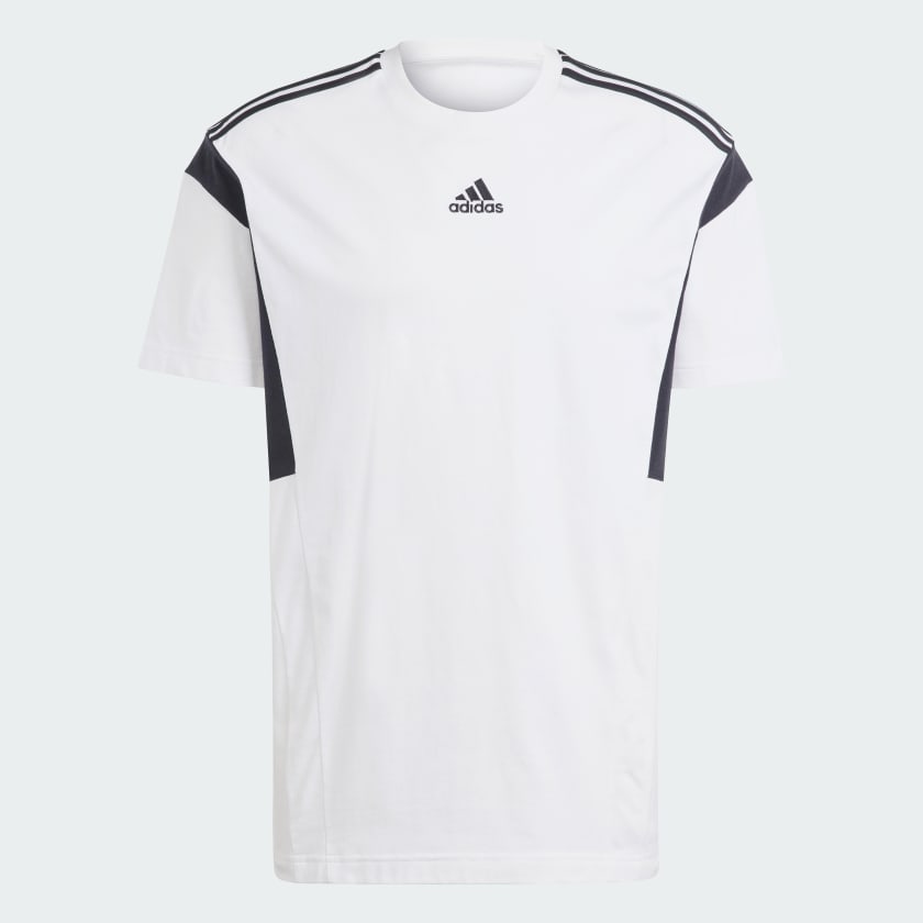 Adidas Men's Colorblock Tee, White