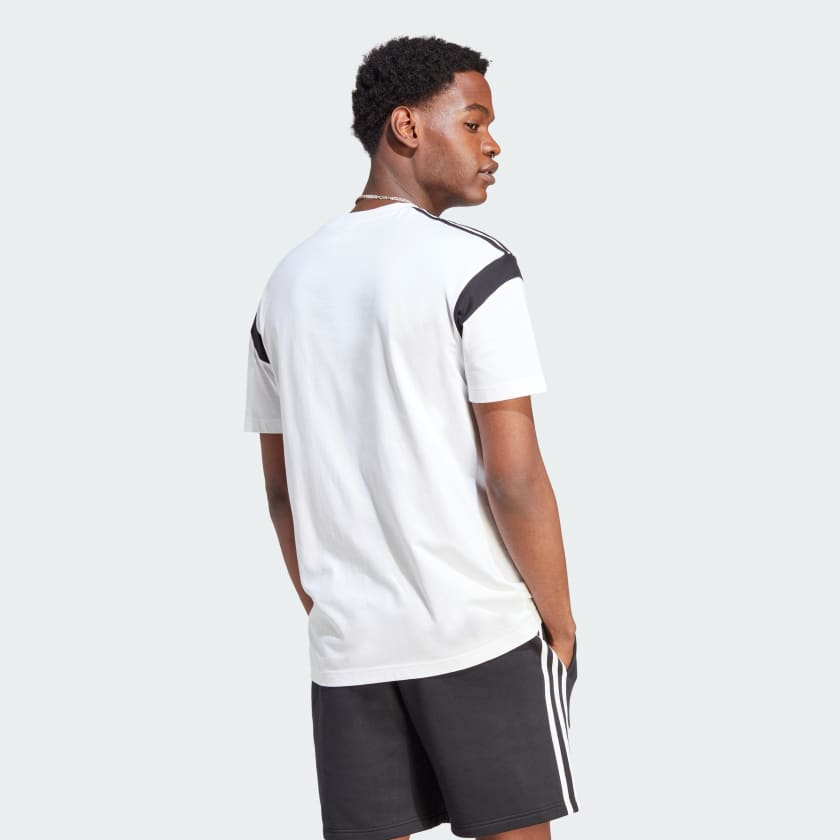 Adidas Men's Colorblock Tee, White