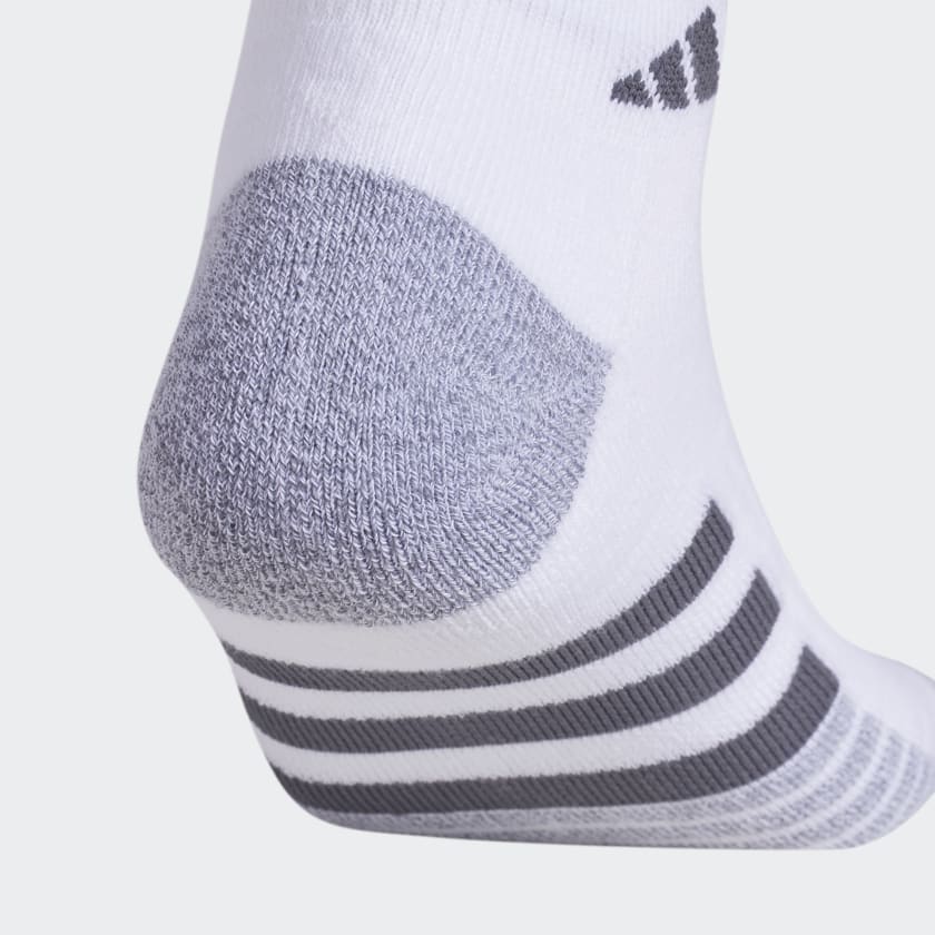 Adidas Cushioned Low-Cut Socks 3 Pairs, White / Grey / Black