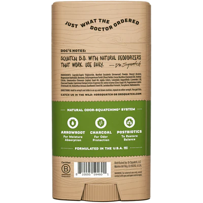 Dr. Squatch Alpine Sage Deodorant - 2.65 oz