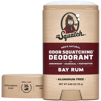 Dr. Squatch Bay Rum Deodorant - 2.65 oz