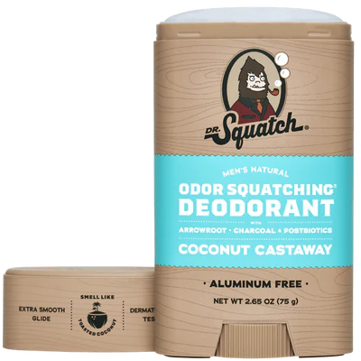 Dr. Squatch Coconut Castaway Deodorant - 2.65 oz
