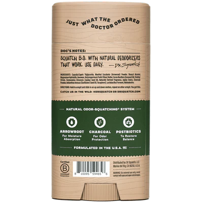 Dr. Squatch Pine Tar Deodorant - 2.65 oz