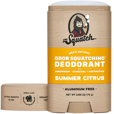 Dr. Squatch Summer Citrus Deodorant - 2.65 oz