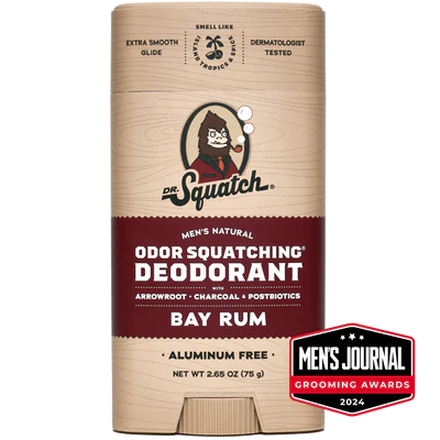 Dr. Squatch Bay Rum Deodorant - 2.65 oz
