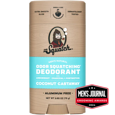 Dr. Squatch Coconut Castaway Deodorant - 2.65 oz