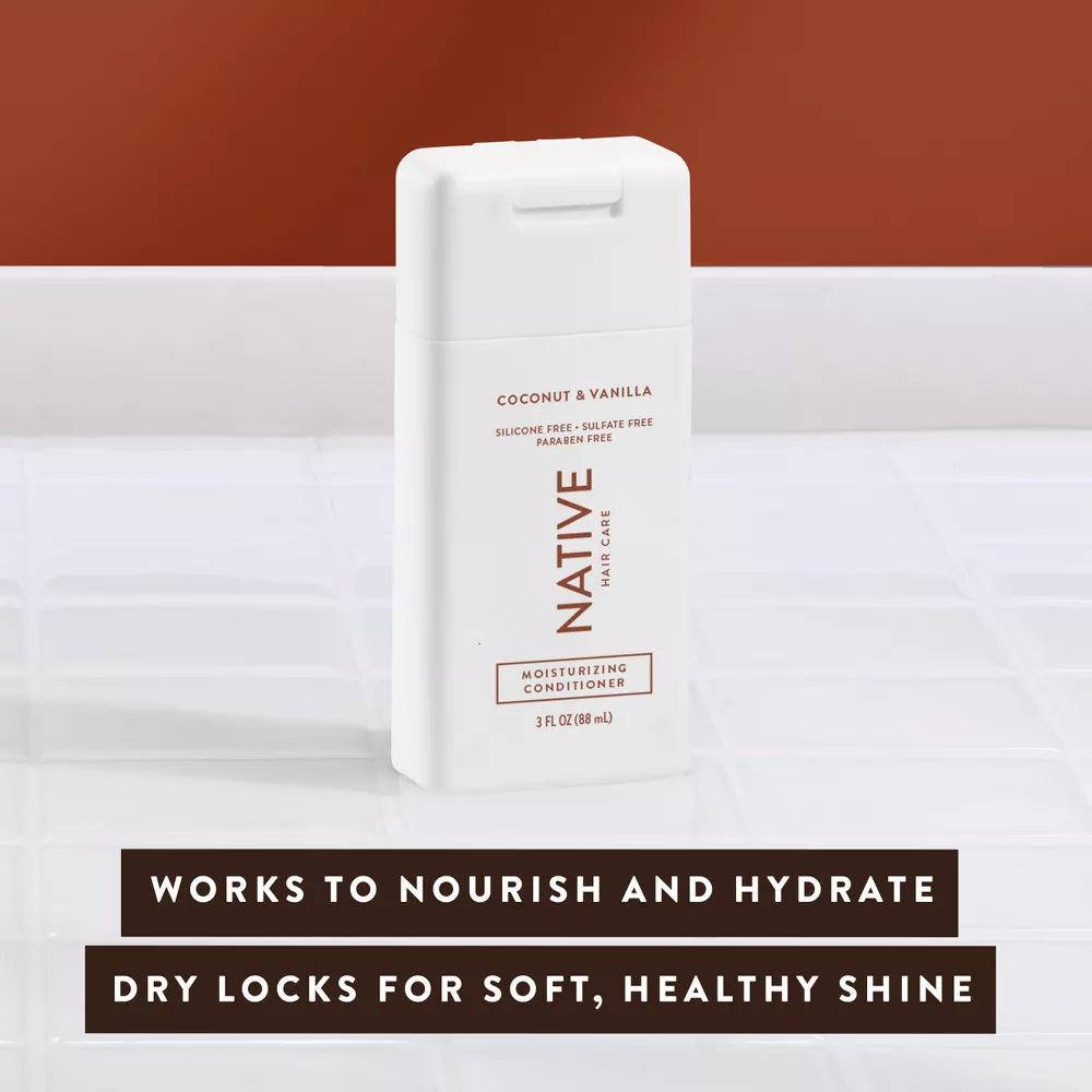 Native Coconut & Vanilla Moisturizing Conditioner - 3 fl oz