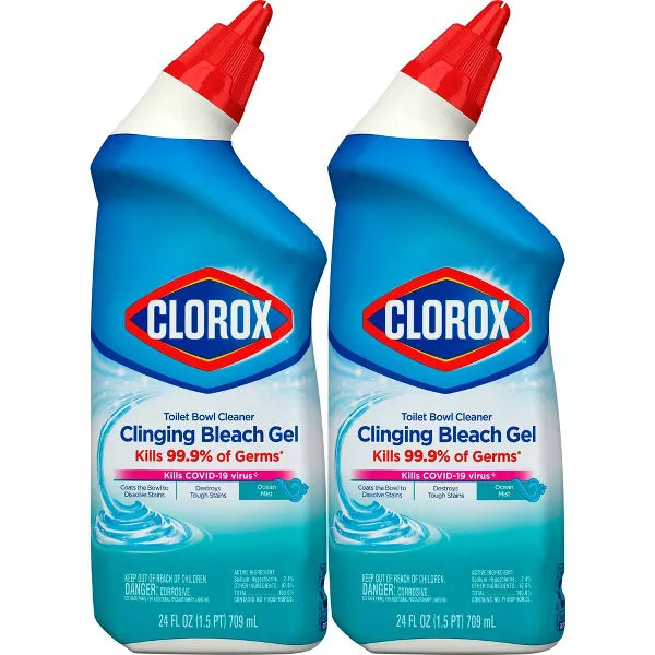 Clorox Ocean Mist Toilet Bowl Cleaner Clinging Bleach Gel