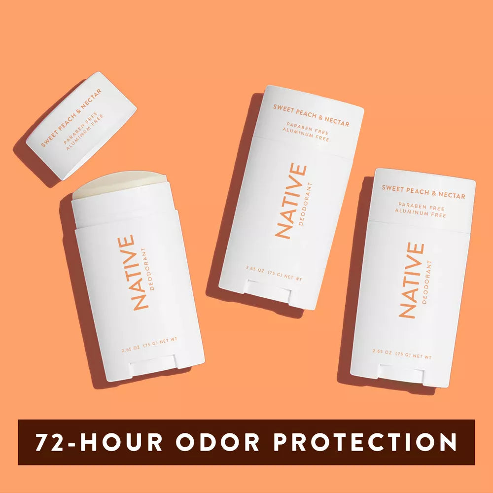 Native Deodorant - Sweet Peach & Nectar - Aluminum Free - 2.65 oz