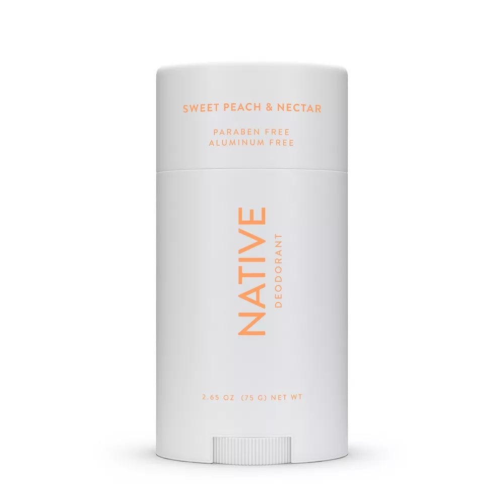 Native Deodorant - Sweet Peach & Nectar - Aluminum Free - 2.65 oz