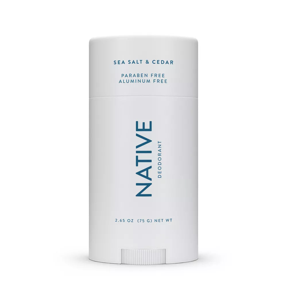 Native Deodorant - Sea Salt & Cedar - Aluminum Free - 2.65 oz