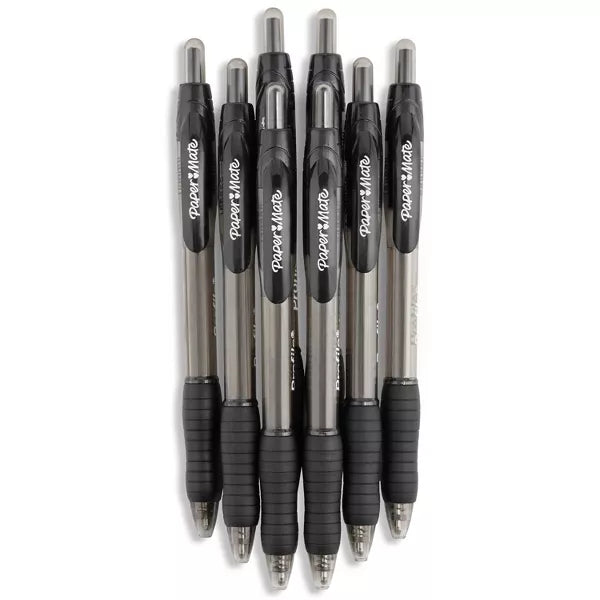 Paper Mate Profile 8pk Ballpoint Pens 1.4mm Bold Tip Black