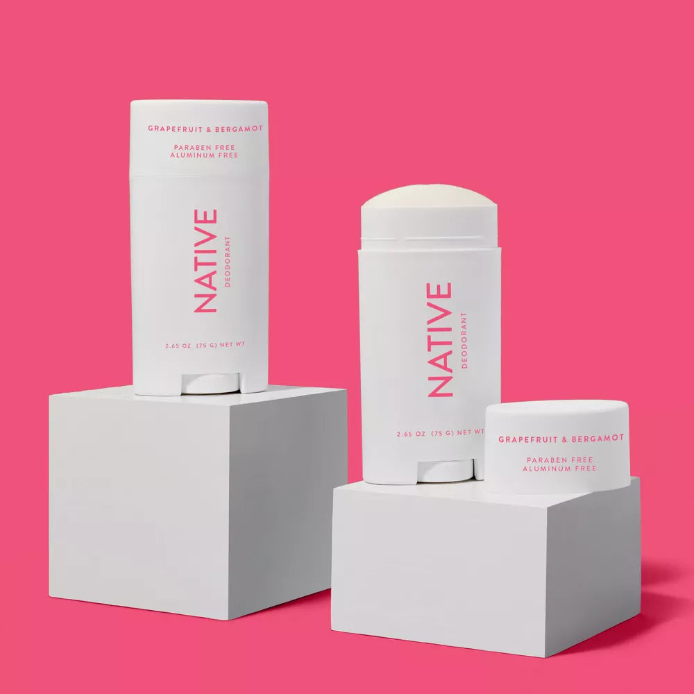 Native Deodorant - Grapefruit & Bergamot - Aluminum Free - 2.65 oz