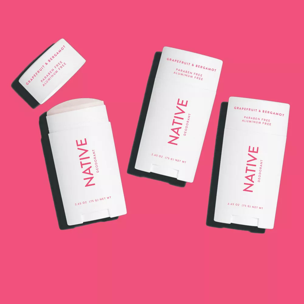 Native Deodorant - Grapefruit & Bergamot - Aluminum Free - 2.65 oz