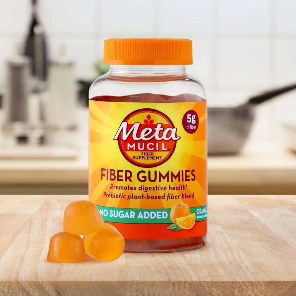 Metamucil Fiber Supplement Sugar-free Gummies - Orange - 72ct