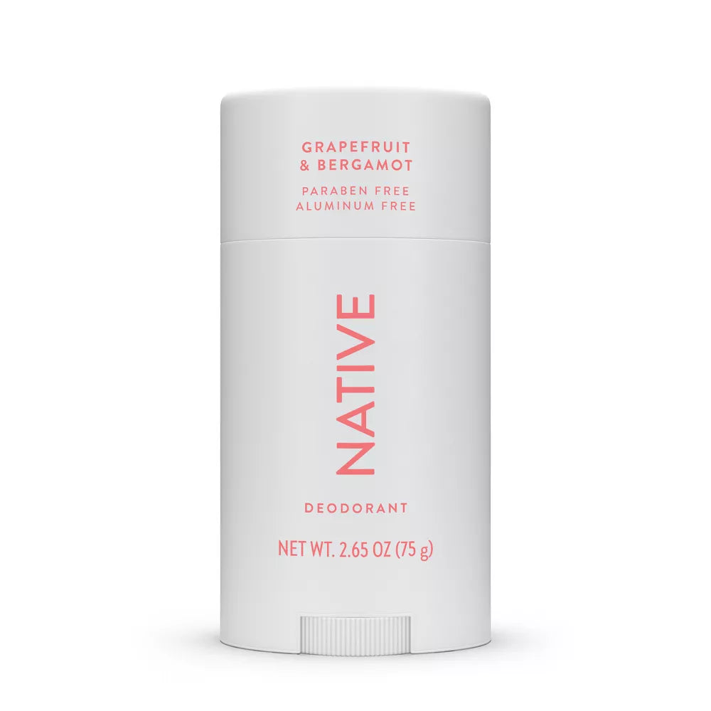 Native Deodorant - Grapefruit & Bergamot - Aluminum Free - 2.65 oz