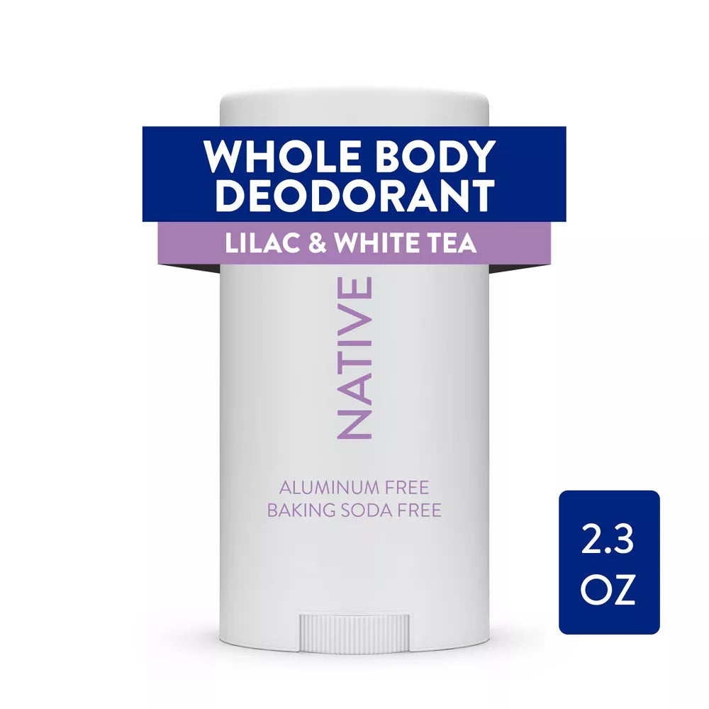 Native Whole Body Deodorant Stick - Lilac & White Tea - Aluminum Free - 2.3oz