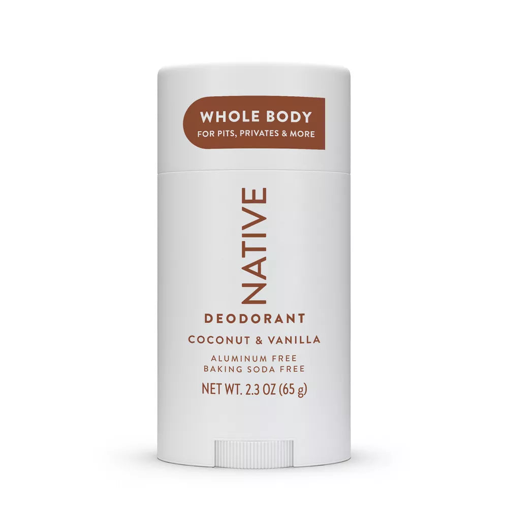 Native Whole Body Deodorant Stick - Coconut & Vanilla - Aluminum Free - 2.3oz