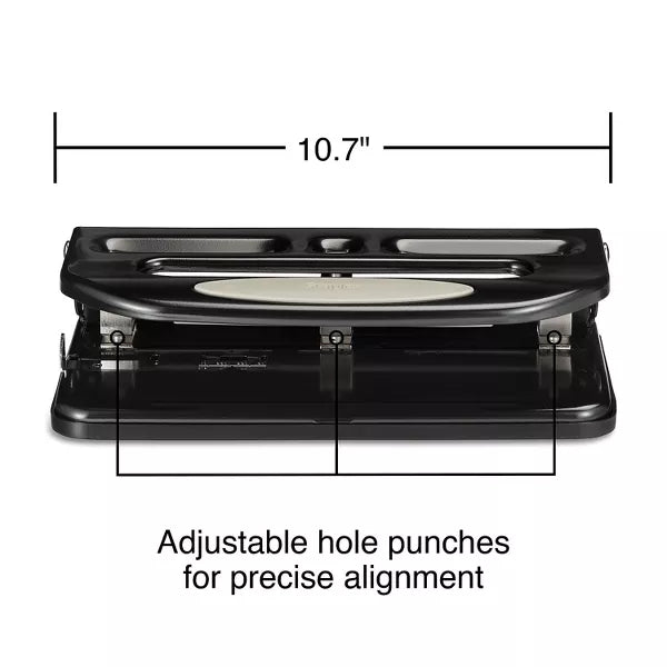 MyOfficeInnovations Circle 3-Hole Punch 30 Sheet Capacity Black (24549/33989) 572645