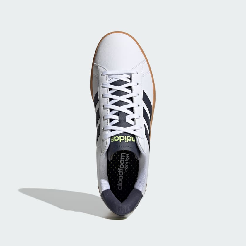 Adidas Men's Grand Court 2.0 Shoes, Cloud White / Shadow Navy / Gum
