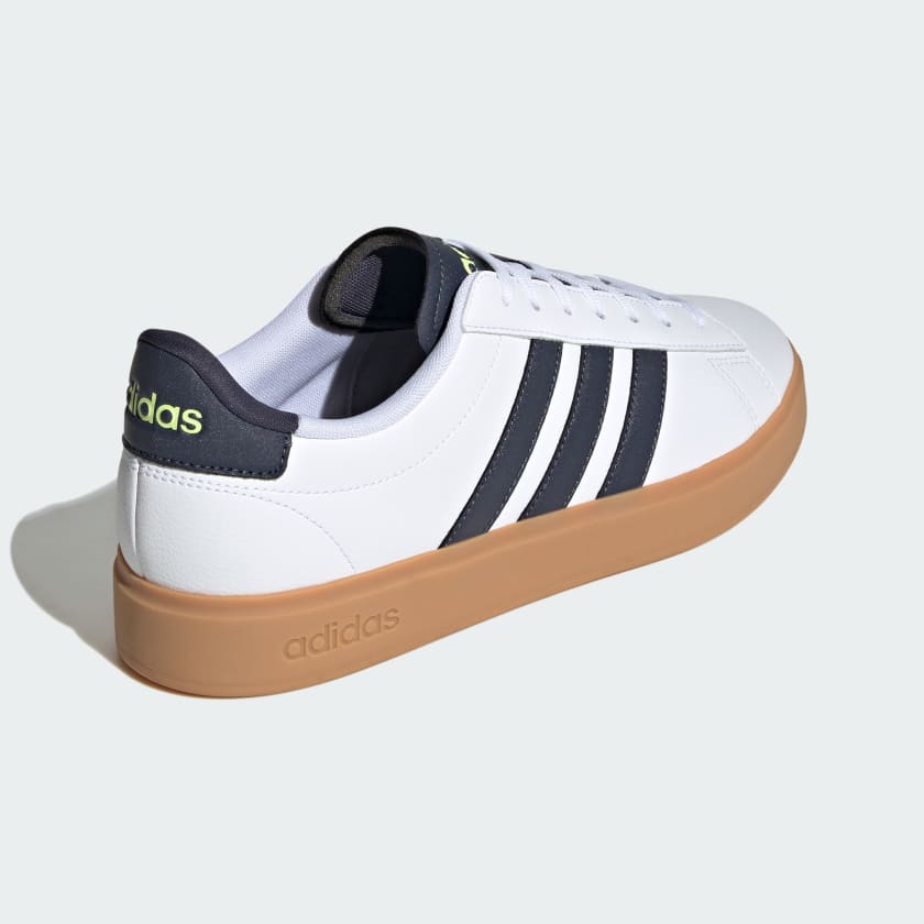 Adidas Men's Grand Court 2.0 Shoes, Cloud White / Shadow Navy / Gum