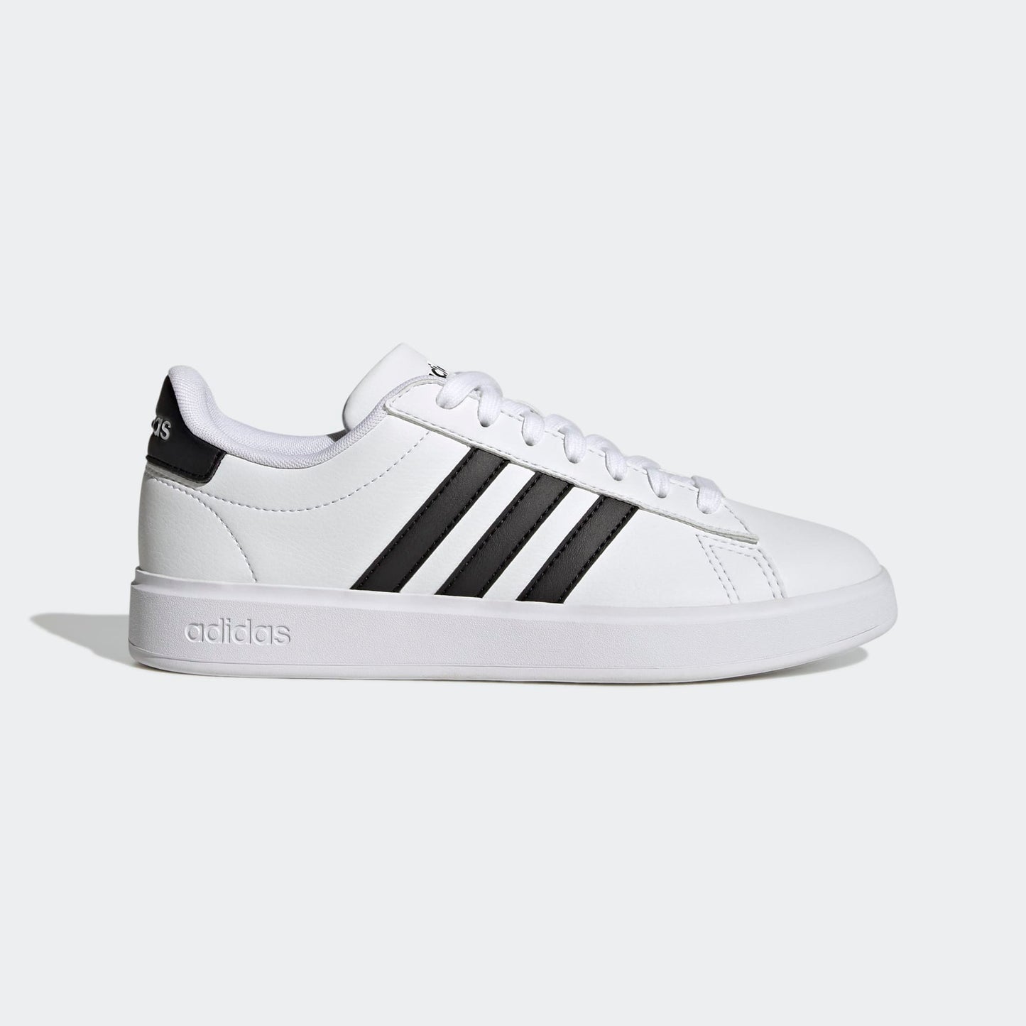 Adidas Women's Grand Court Cloudfoam Lifestyle Court Comfort Shoes, Cloud White / Core Black / Core Black