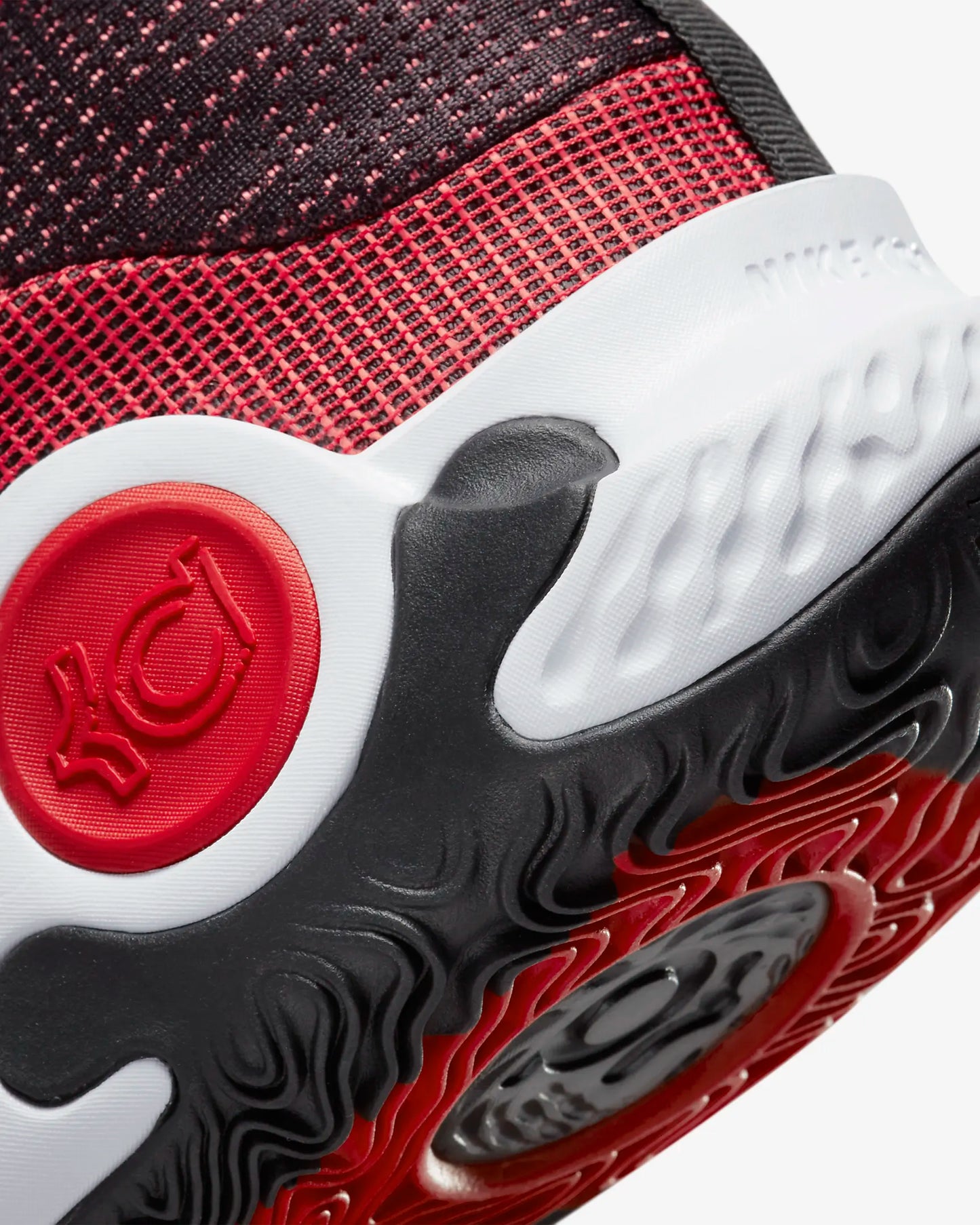 KD Trey 5 X Basketball Shoes, Black/Bright Crimson/White/University Red