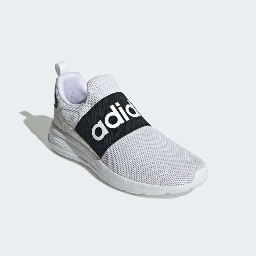 Adidas Men's Lite Racer Adapt 4.0 Shoes, Cloud White / Cloud White / Core Black